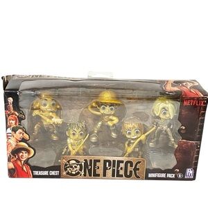 PhatMojo One Piece Treasure Chest Minifigure Pack 5 Figures‎ Netflix Luffy NEW